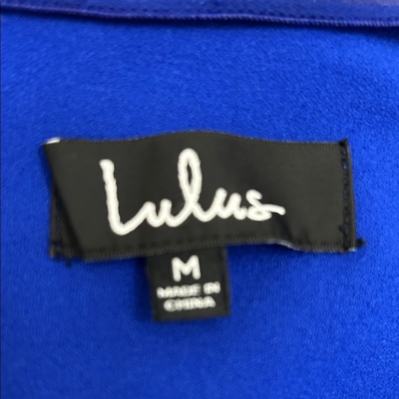 Lulu's Royal Blue Long Strapless Dress - Picture 5 of 8